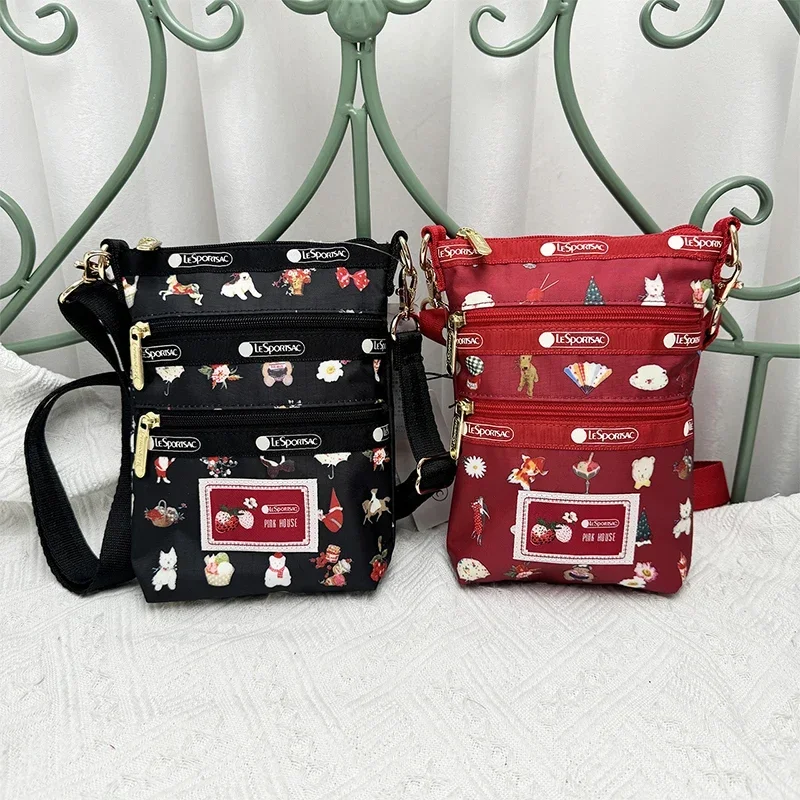 

Трехслойная сумка на молнии, водонепроницаемая сумка-тоут для девушек, мультяшная вертикальная сумка через плечо с несколькими карманами, 4007, 14*20*4 см