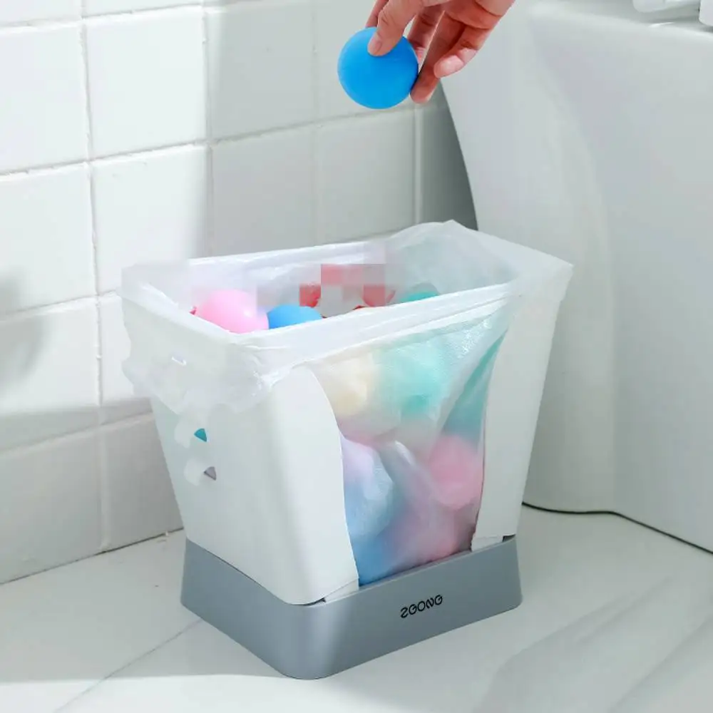 Porta Sacchetti Della Spesa Pieghevole - 3 Pezzi Con Ganci - Organizzatore Per Cucina - Foto 6