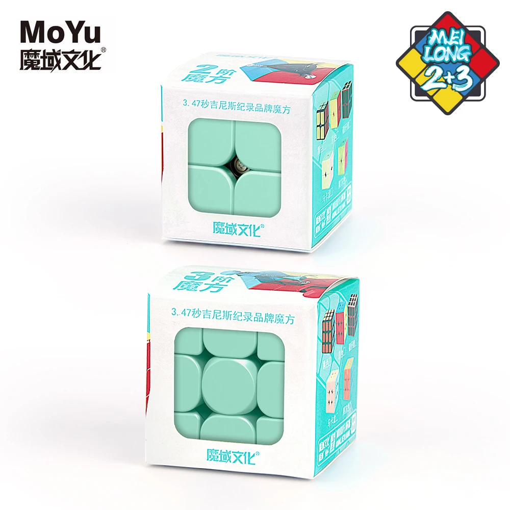 MoYu Meilong 3X3 2x2 Magic Speed Cube Set Macaroon Professional