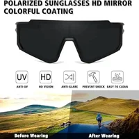 Nouvelles lunettes de soleil d'équitation en plein air, pare-brise de vélo une pièce, lunettes de soleil de sport européennes et américaines pour hommes 5