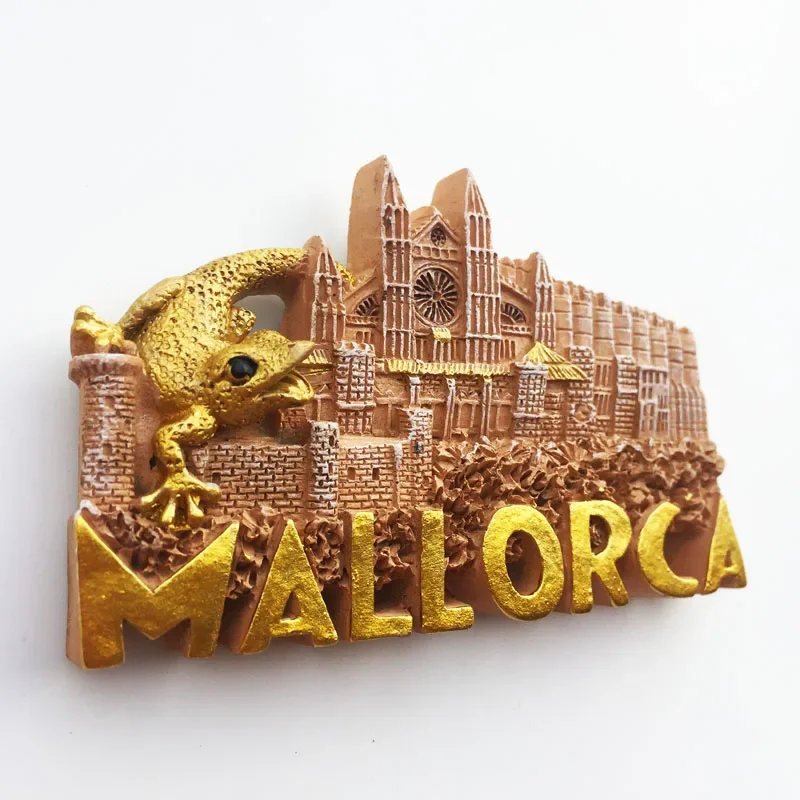 Spain Mallorca Fridge Magnets Majorca Palma Castle Cuenca Ronda Tourism  Memorial Decor Crafts Magnetic Refrigerator Sticker Gift