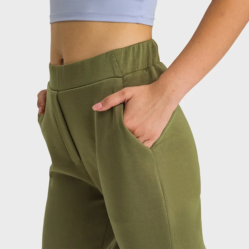 SHINBENE Cozy Women's Cinch Bottom Sweatpants Ladies High Waist Sweat Pants  with Pockets Casual Lounge Athletic Joggers XS-XL - AliExpress