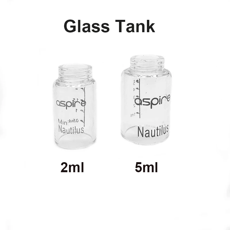 Replacement Glass Tank for Aspire Nautilus 5ml Nautilus Mini 2ml 5 Units
