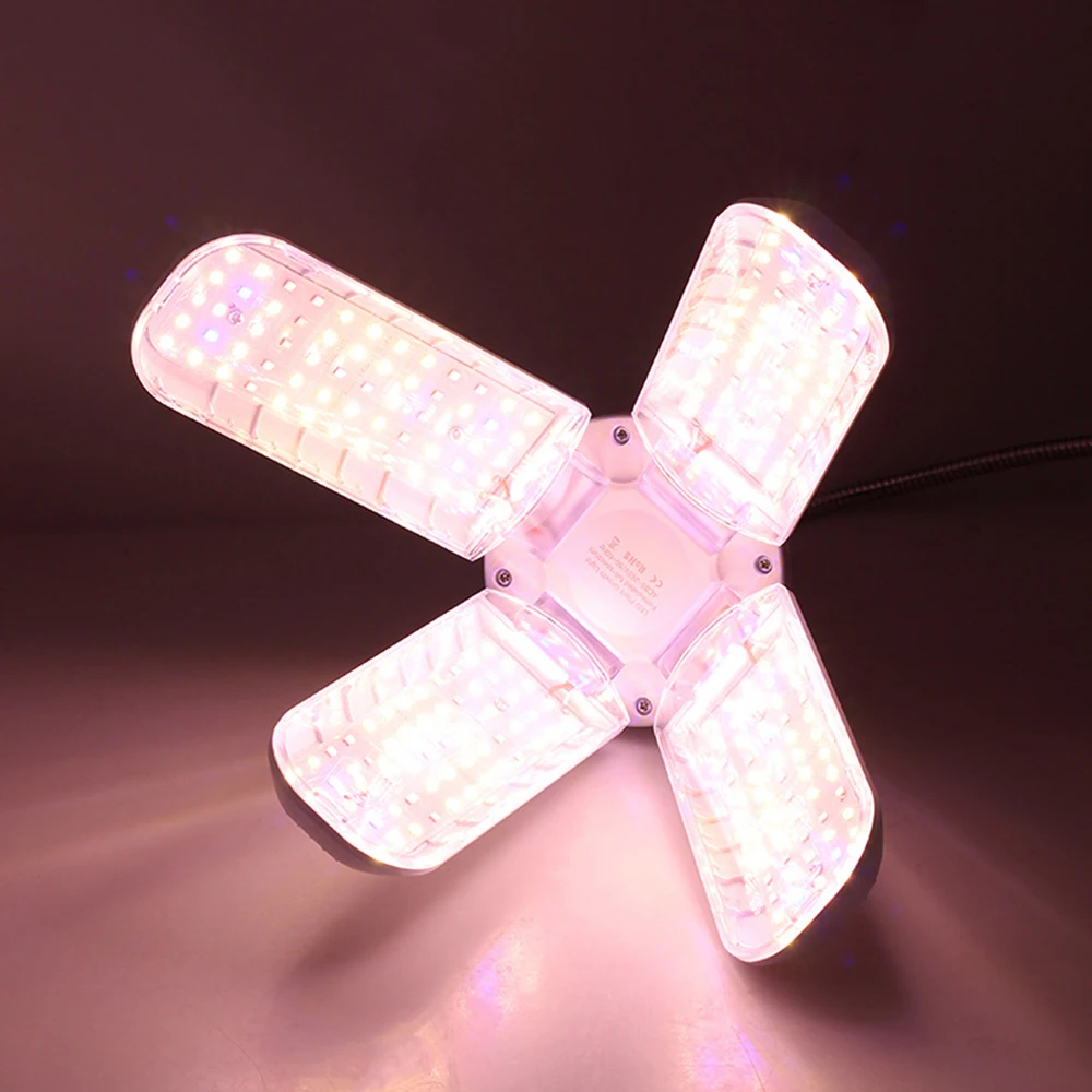 24w 36w 48w Foldable Led Plant Growing Lights Full Spectrum E27 For Indoor Plants Flower Seedling Growing Lamps