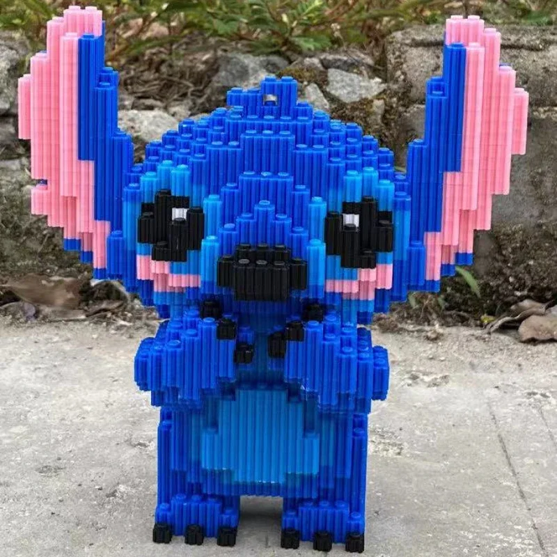 21CM Cute Stitch Building Block Toys Small Particle Bricks DIY 3D Model Assembly Children's Building Block Toys Birthday Gift - 5