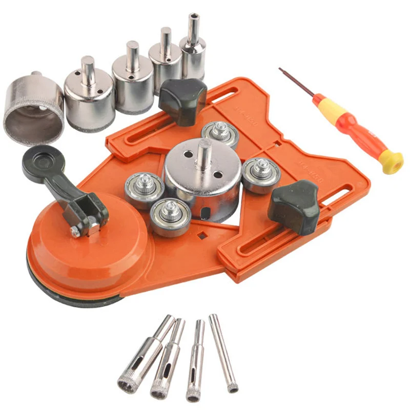 New Drill Hollow Drilling Saw Set, 10 Ceramic Tile Hole Saw With Hole