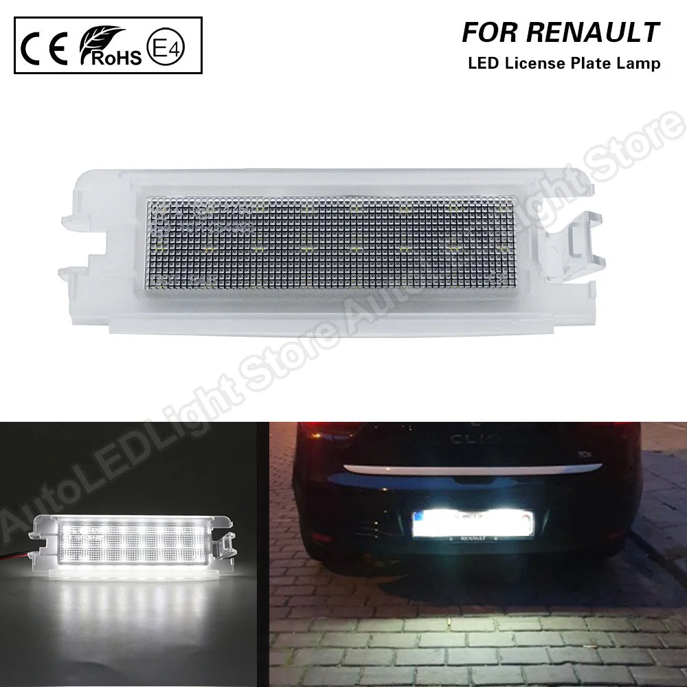 1X Nessun Errore Led Luce Targa Lampada Targa Per Dacia Logan 1 2004-2012 Sandero 2008-2012 Renault Clio Ii 2 2001-2004