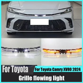 Toyota Camry XV80 2024 Sports Grille Flowing LED Daytime Running DRL Lights with Sequential Turn Signal