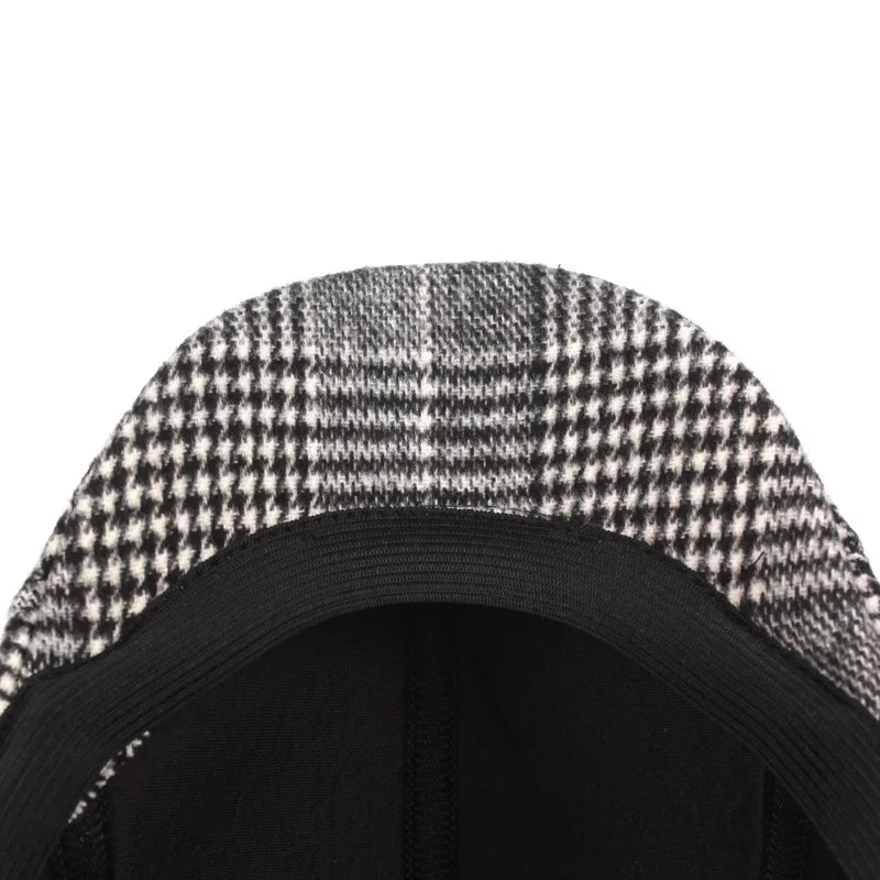 Beret Hat Newsboy Cap Newsboy Hat Casual Hat Woolen Beret Unisex&rsquo;s Retro Berets Plaid Breathable Absorbent Paperboy Cap Spring Autumn Outdoor Casual Street Hats