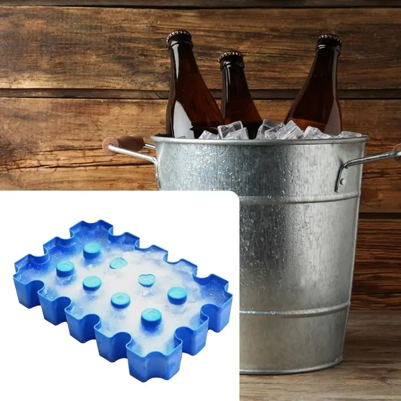 Beer Box Cooler Ice Block Crate For Beer Frosty Mold Portable Bottle Cooler Crate Ice Block