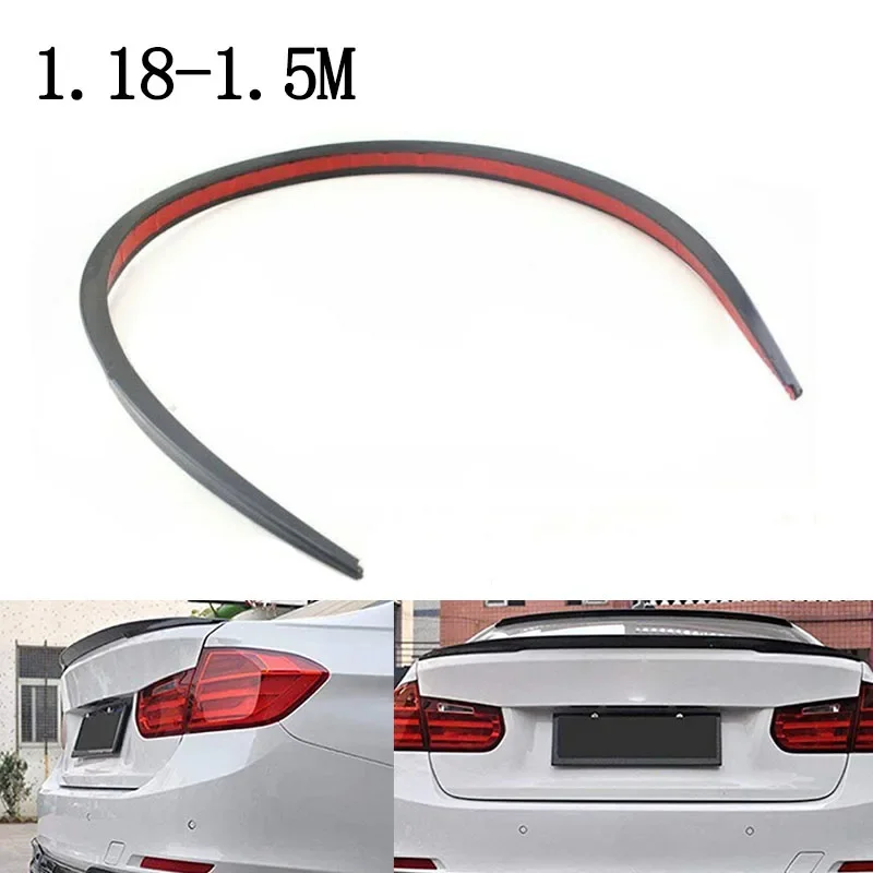 Spoiler Universale Per Auto Soft Sport Spoiler Car Rear Roof Trunk Spoiler Ala Posteriore Lip Trim Sticker 1.18-1.5M