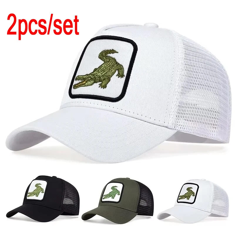 Unisex Crocodile Embroidery Baseball Net Caps Spring and Summer Outdoor Adjustable Casual Sunscreen Hat baseball cap baseball hats baseball caps sun cap