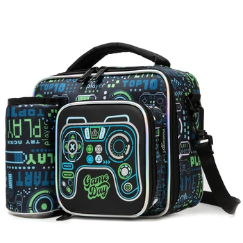 Borsa per il pranzo per bambini per ragazzi con porta bottiglia d'acqua Borsa per il pranzo isolata per ragazzi e adolescenti per la scuola e l'asilo nido 1