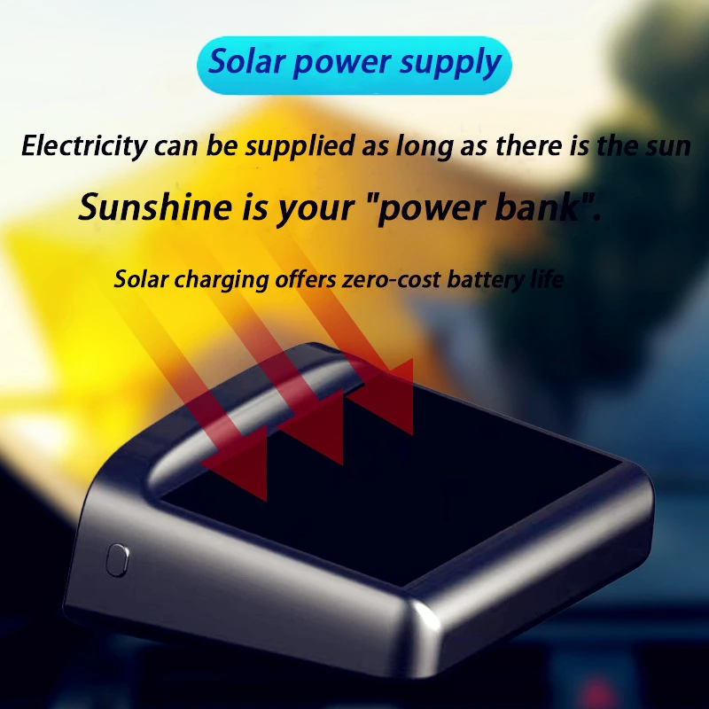 Solar Hud Head-up Display Overspeed Alarm Automatic Switch Car Speedometer No Ne