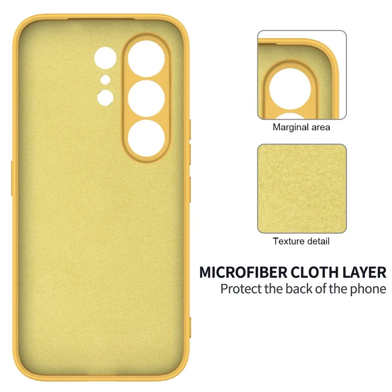 Liquid Silicone Matte TPU Shockproof Case with Ultra Camera Lens Protection and Lanyard