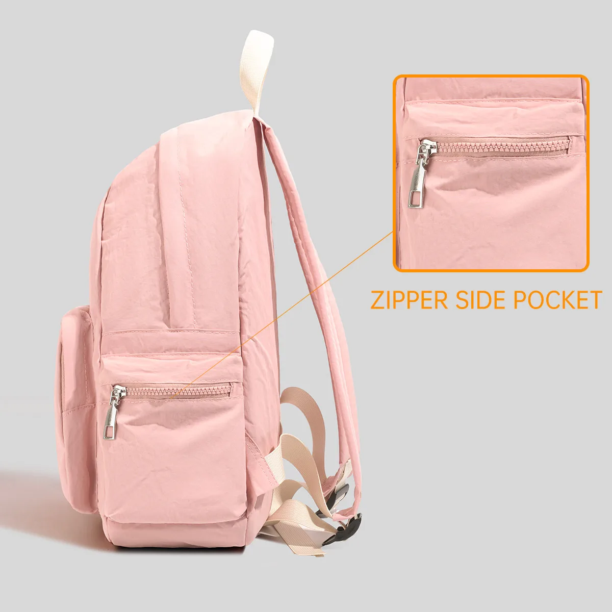 French Fresh Mommy Normcore Travel Backpack New Niche High-End Lightweight Commuter Fashion Burden-Reducing Backpack