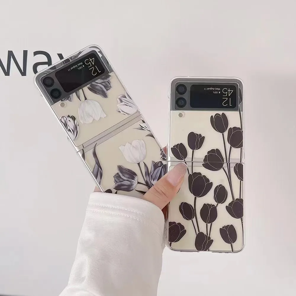 Custodia Per Samsung Z Flip 3 Z Flip 4 5G Love Heart Hard Pc Custodia Antiurto Trasparente Per Z Flip 4 Z Flip 3 Funda Coque
