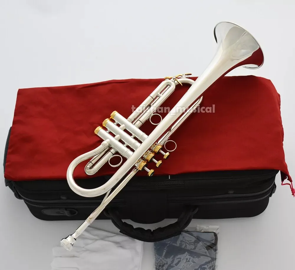new Professional Silver Trumpet HORN Bell size: 135mm