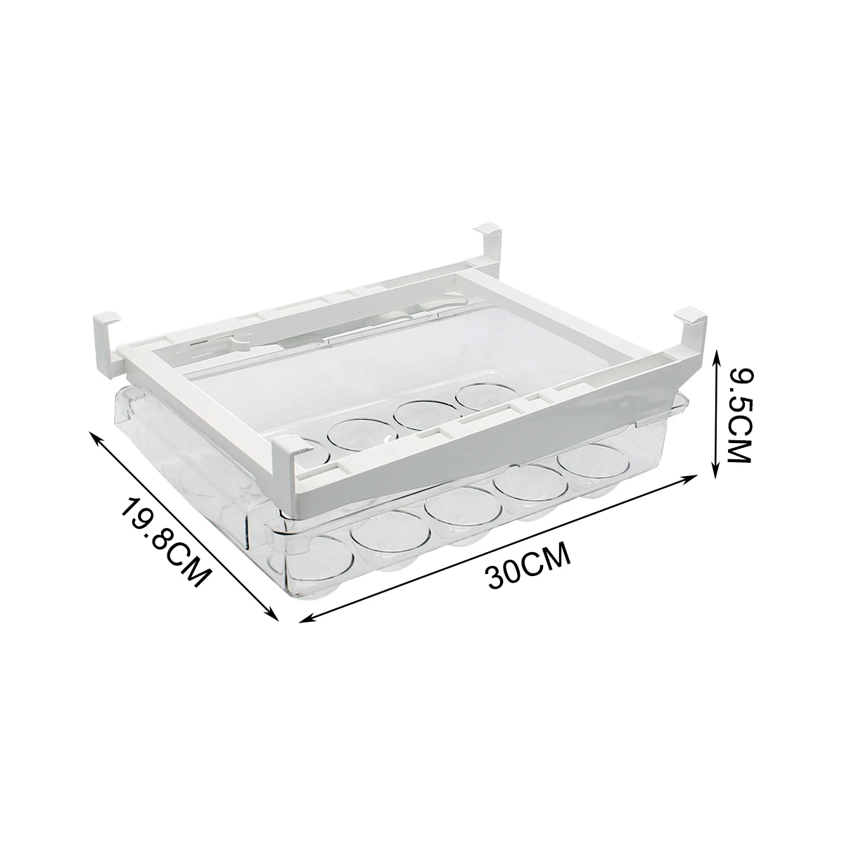 Refrigerator Egg Storage Box Refrigerator Crisper Multifunctional Food-Grade Storage Case Kitchen Storage Supplies Egg Tray