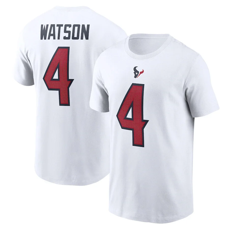 thumbnail image 1 of Nuevas camisetas de entrenamiento de rugby TEXANS, camisetas para hombres y mujeres, camisetas deportivas de la serie Number, cuello redondo, manga corta, transpirables, de secado rápido, 1 of 4