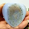 Natural Stone Crystal Agate Cluster Geode Heart Crystal Yoga Exercise Energy Healing Feng Shui Crystal Room Decor 4