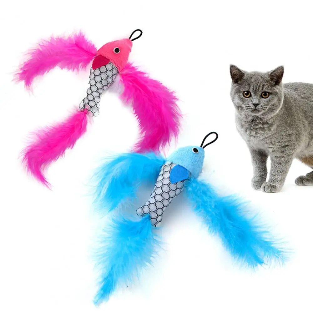 Cat Fish Toy Teaser Toy Durable Cat Fish Toy Teaser Kitten Toys Pet