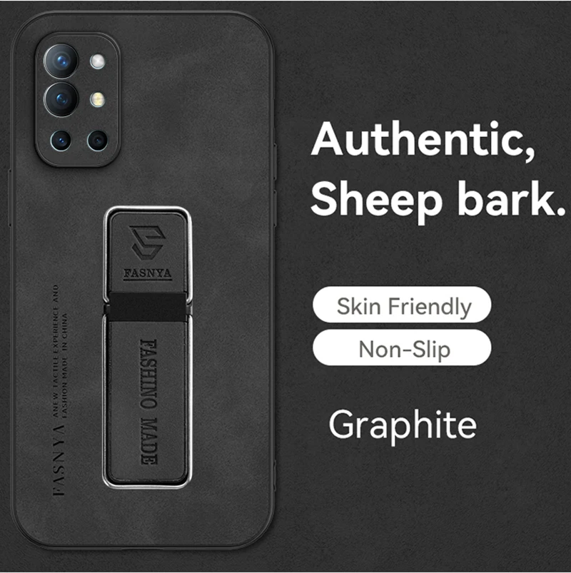 Luxury Sheepskin Magnetic Leather Phone Case with Soft Protection and Stand Feature
