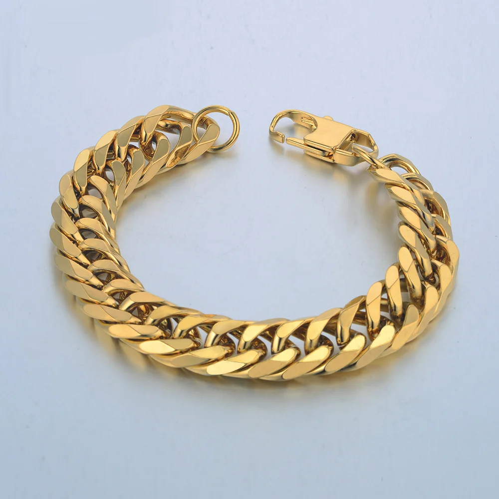 Gold Bracelet Men Jewelry Gold Color 8mm Snake Link Chain Bracelet 21/22cm  Male Hand Chain Wholesale Pulseras Braslet For Men - Bracelets - AliExpress