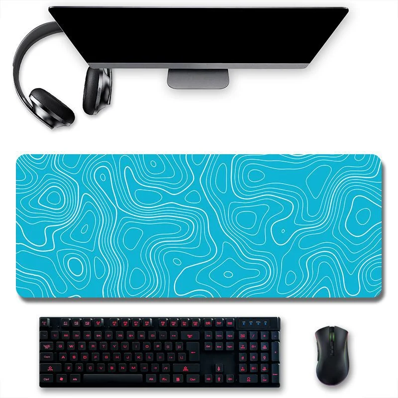 Computer mouse pad gamer strata liquid mousepad 800x300 black white