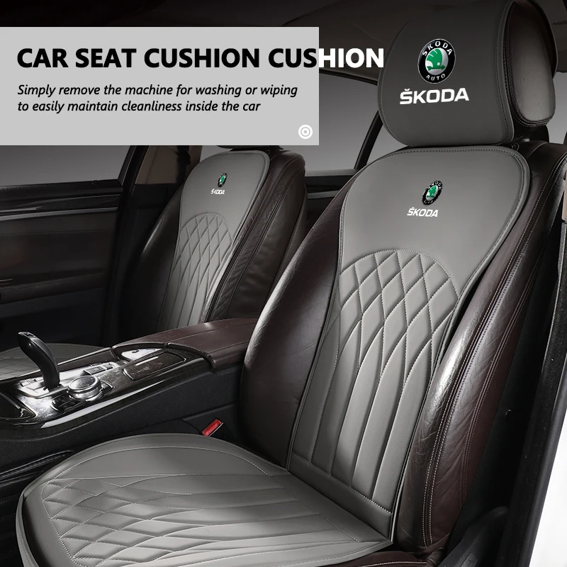 스코다 자동차 시트 커버 앞좌석 뒷좌석 통기성 보호 매트 카미크 카로크 옥타비아 2 3 라피드 스칼라 카미 파비아 VII VRS