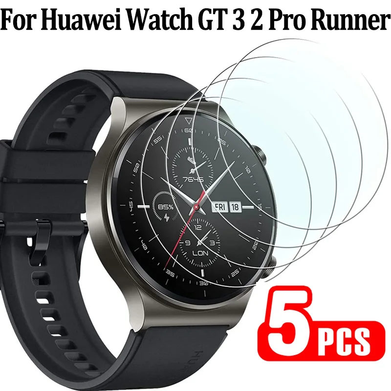 Pellicola Salvaschermo In Vetro Temperato Da 5 Pezzi Per Huawei Watch Gt 3 Gt 3 Pro Gt 2 Gt2 Pro Gt Runner Watch Pellicola Trasparente Per Huawei Watc
