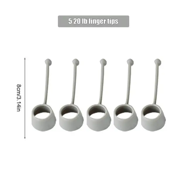 Finger Strength Trainer 5Pcs Elastic Silicone Finger Exerciser & Hand Strengthener Finger Stretcher Hand Grip Strengthener For 6