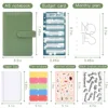 A6 Binder Budget Planner Notebook Covers Folder A6 Size 6 Hole Binder Pockets Plastic Binder Zipper Money Saving Envelope 5