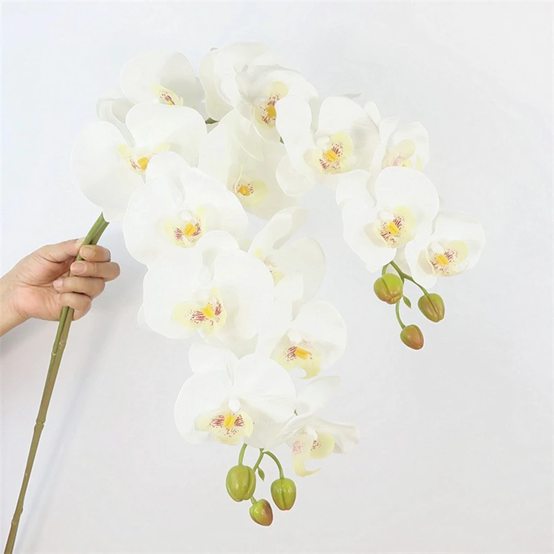 Description Picture 5 of itemHigh Quality Artificial Butterfly Orchid Real Touch Fake Flowers Moth Orchid for New House Home Wedding Festival Decor