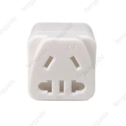 Universal Travel Adapter Plug for Australia - Compact 10A 250V Conversion for Charging Devices (White)