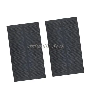M3GA Pack of 2 High Efficiency 1.6W 5V Solar Panel Monocrystalline Solar Charging for Projects & Outdoor Lighting solution 1
