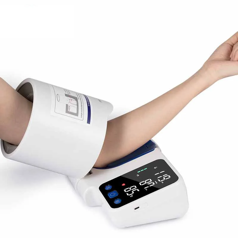 Sphygmomanometer Arm Barrel Blood Pressure Monitor Led 99*2 Memory Manometer Digital Bp Monitor Tonometer Heart Rate Detector