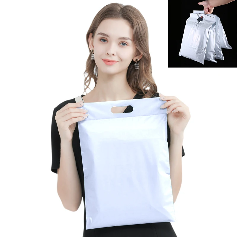 20pcs White Plastic Envelope Parcel Bag Thicken Portable Express Bag