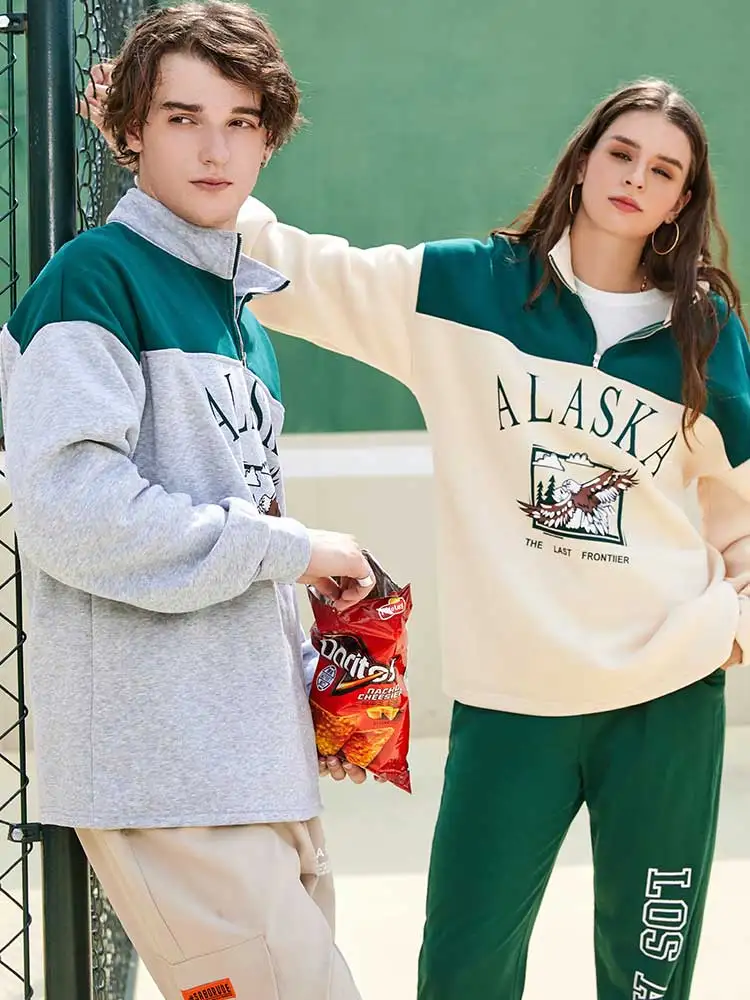 Unisex Vintage ALASKA Graphic Pullover Sweatshirt  - true deals club