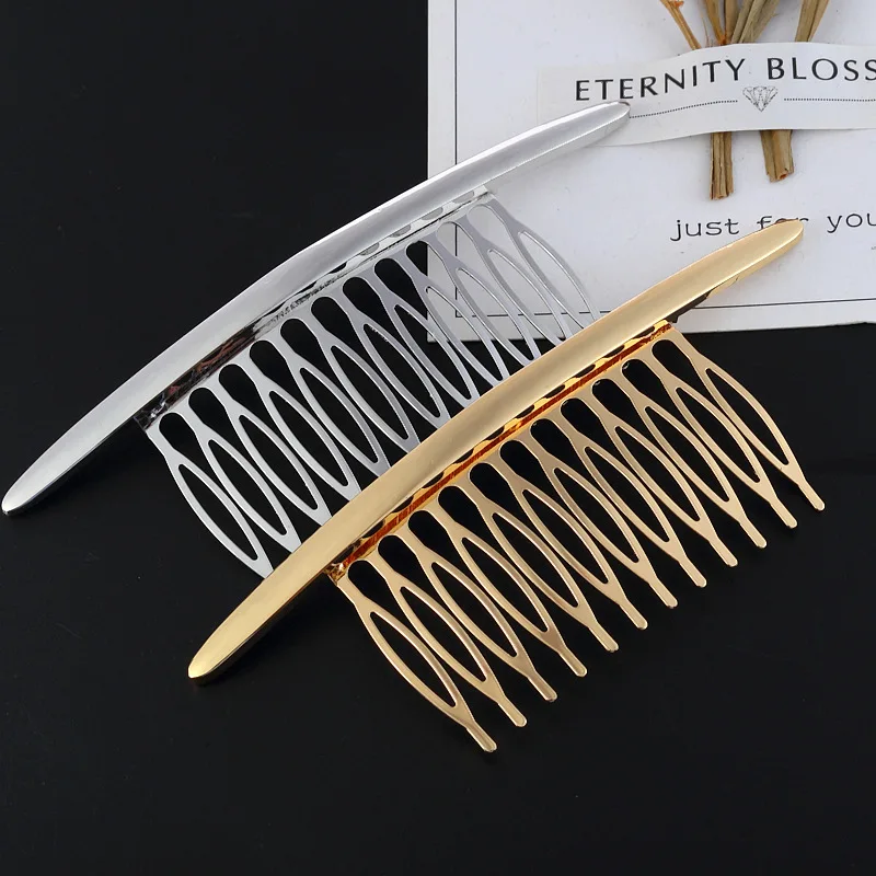 Shuangshuo Hair Side Combs French Hair Comb Straight Teeth Hair Clip Comb Twist Hair Comb Veil Comb Hair Accessories Jewelry