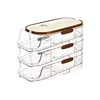 1 pcs egg storage box automatic rolling refrigerator egg rack storage handheld stackable egg refrigerator side door Storagerack 6