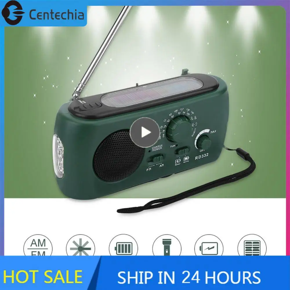Rd332 Radio Meteo Multifunzionale Am/Fm Mini Radio A Manovella Radio Solare Portatile Incredibile Qualità Del Suono Radio 2022 Nuovo