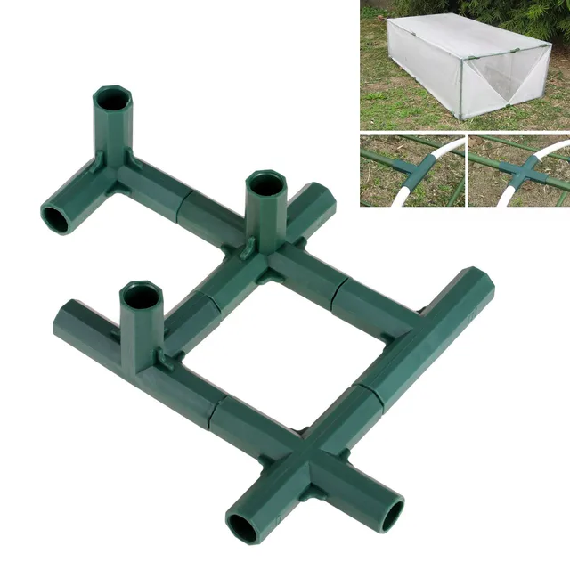 2Db 16 Mm -Es Műanyag Pvc Cső Illesztő Stabil Tartó Nagy Teherbírású Virágállvány Üvegházhatású Keret Épület Csatlakozó Kerti Szerszám 5 Típus - Image 6