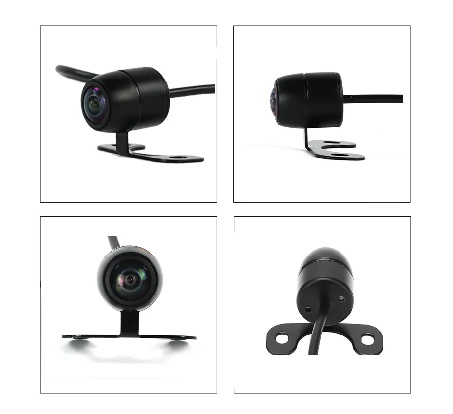 자동차 역방향 카메라 후면보기 주차 나비 카메라 IP68 방수 CCD LED 자동 백업 모니터 와이드 170 ° 범용 각도
