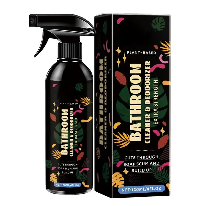 Bathroom Cleaner Floor Glass Water Stains Remover Natural Ingredients Multi-Effect Cleaner For Bathtubs Walls Sinks Shower Doors