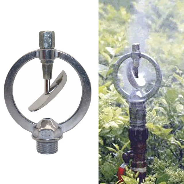 Kerti Gyep Forgó Sprinkler 1/2 "Férfi Szál Szórási Fúvóka 360 Fokos Automatikus Öntözés