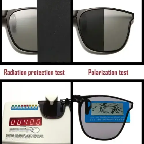 Polarized Clip On Sunglasses Men Photochromic Car Driver Goggles Night Vision Glasses Anti Glare Vintage Square Glasses Oculos - Image 3