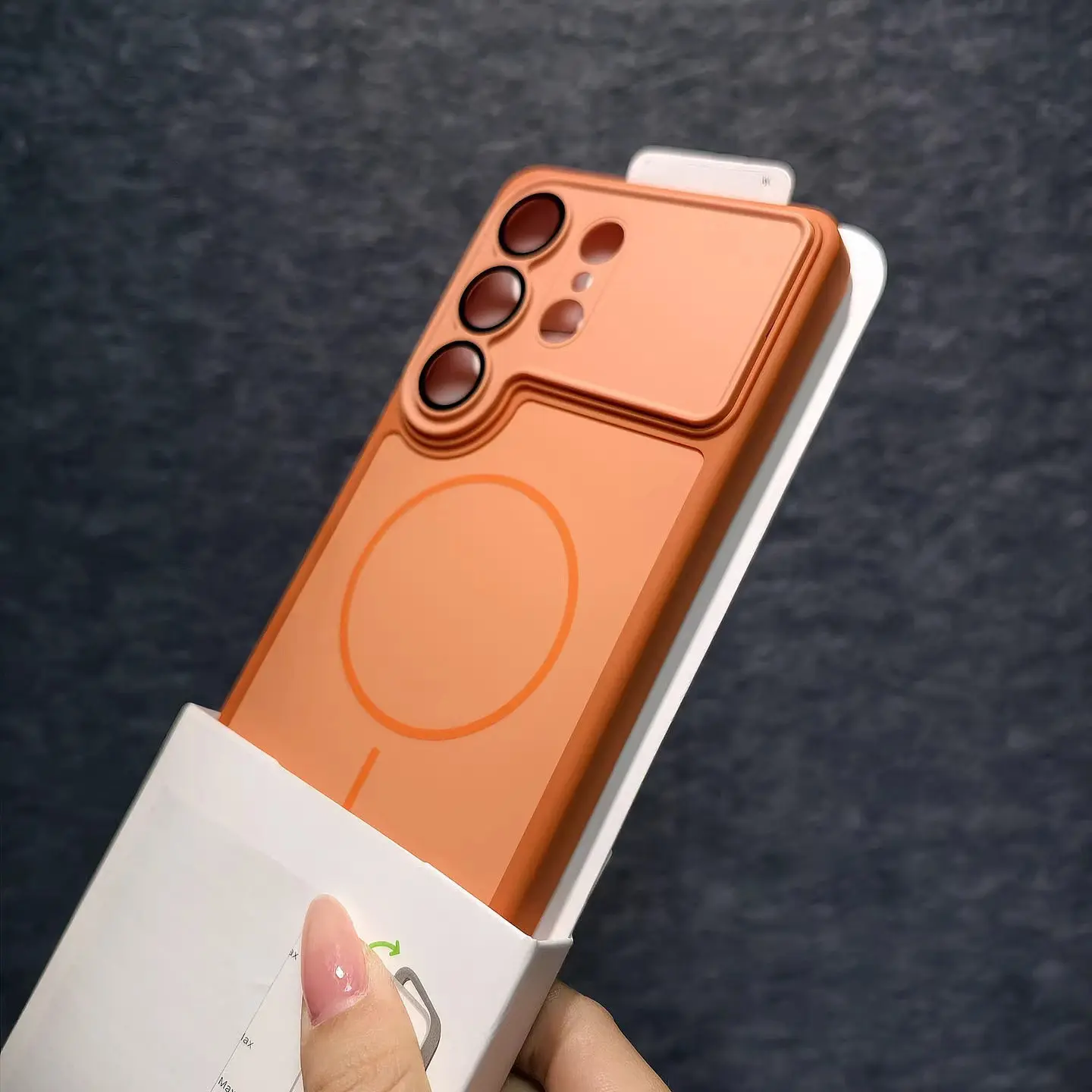 Enhanced Magnetic Glass Lens Protection Case with Large Window & Wireless Charging for Ultimate Shockproof Defense