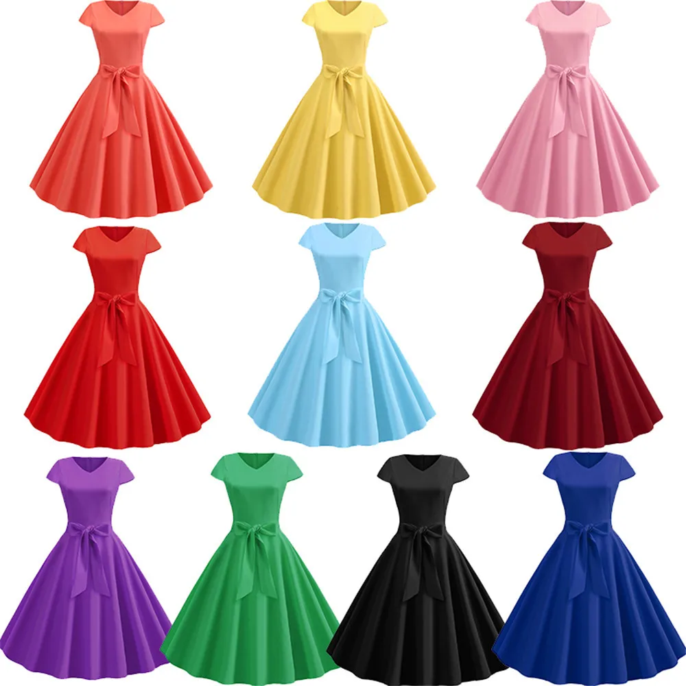 Vestidos de longitud completa con cuello alto y abertura Malva Vintage main image 1