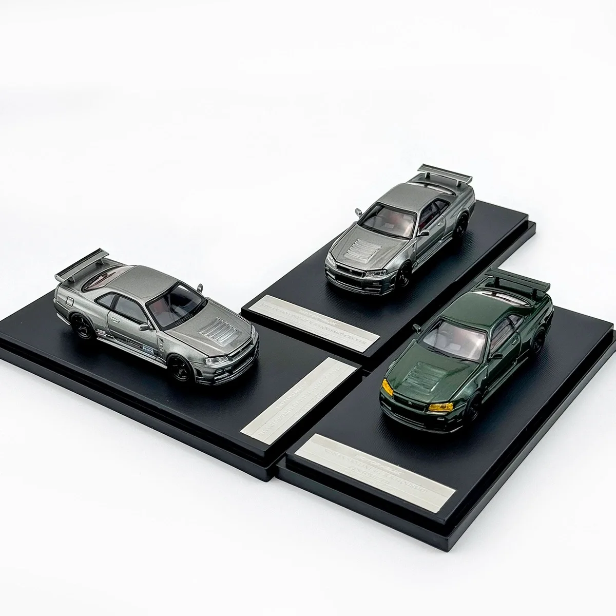 MH 1:64 Skyline GTR R34 NISMO CRS VER Open version alloy car model